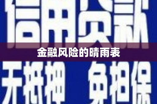盐山金融风险的晴雨表