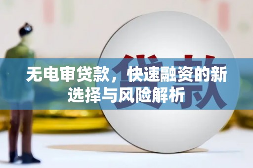 盐山无电审贷款，快速融资的新选择与风险解析