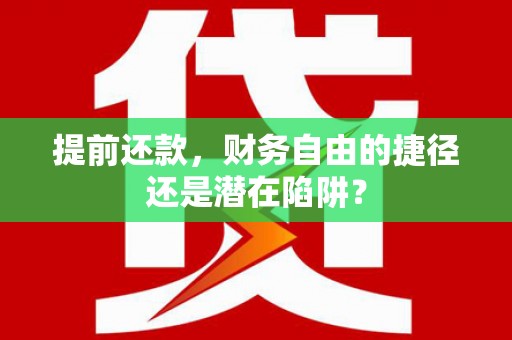 盐山提前还款，财务自由的捷径还是潜在陷阱？