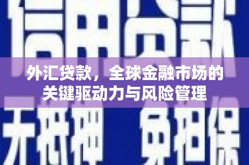 盐山外汇贷款，全球金融市场的关键驱动力与风险管理