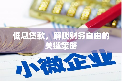 盐山低息贷款，解锁财务自由的关键策略