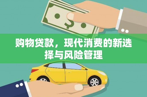 盐山购物贷款，现代消费的新选择与风险管理