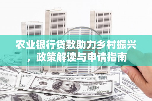 盐山农业银行贷款助力乡村振兴，政策解读与申请指南