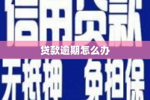 盐山贷款逾期怎么办