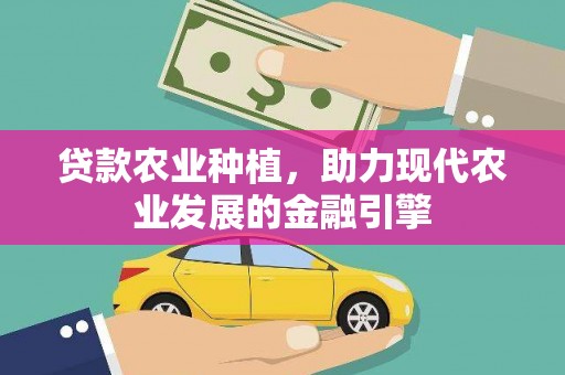 盐山贷款农业种植，助力现代农业发展的金融引擎