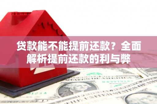 盐山贷款能不能提前还款？全面解析提前还款的利与弊