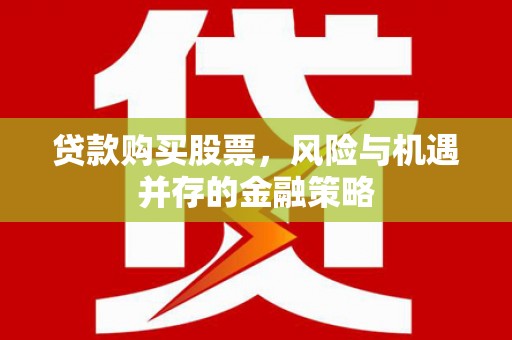 盐山贷款购买股票，风险与机遇并存的金融策略