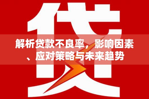 盐山解析贷款不良率，影响因素、应对策略与未来趋势