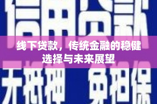盐山线下贷款，传统金融的稳健选择与未来展望