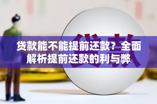 盐山贷款能不能提前还款？全面解析提前还款的利与弊