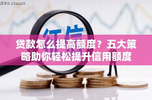 盐山贷款怎么提高额度？五大策略助你轻松提升信用额度