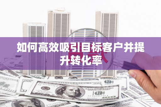 盐山如何高效吸引目标客户并提升转化率