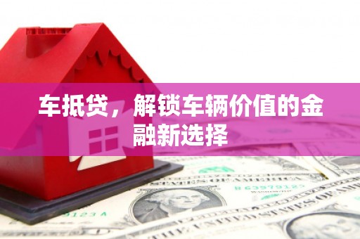 盐山车抵贷，解锁车辆价值的金融新选择