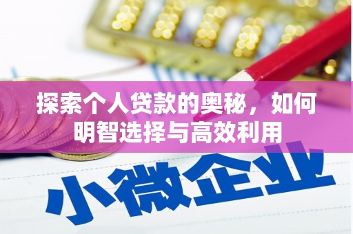 盐山探索个人贷款的奥秘，如何明智选择与高效利用