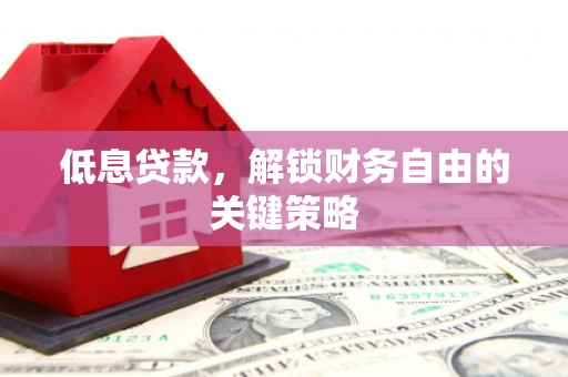盐山低息贷款，解锁财务自由的关键策略