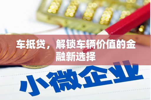 盐山车抵贷，解锁车辆价值的金融新选择