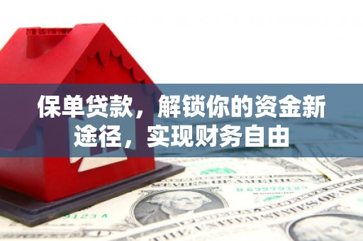盐山保单贷款，解锁你的资金新途径，实现财务自由