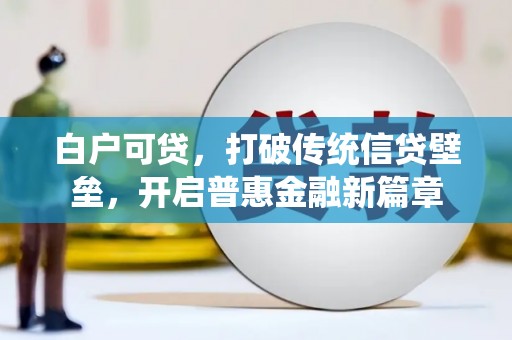 盐山白户可贷，打破传统信贷壁垒，开启普惠金融新篇章