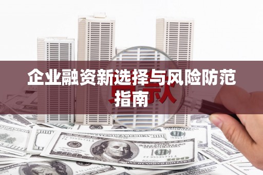 盐山企业融资新选择与风险防范指南