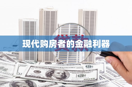 盐山现代购房者的金融利器