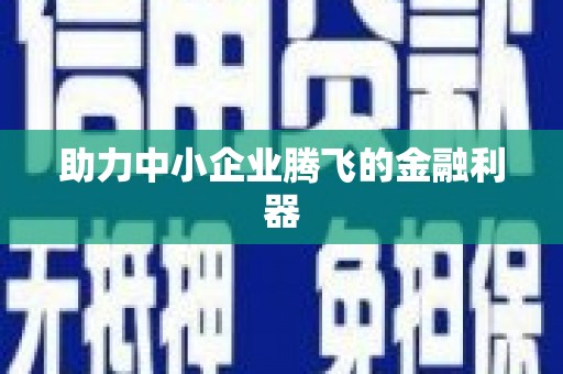 盐山助力中小企业腾飞的金融利器