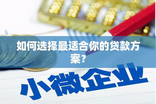 盐山如何选择最适合你的贷款方案？