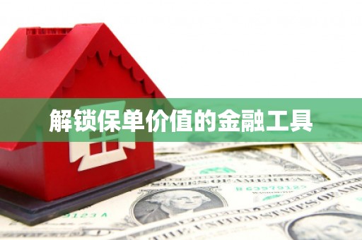 盐山解锁保单价值的金融工具