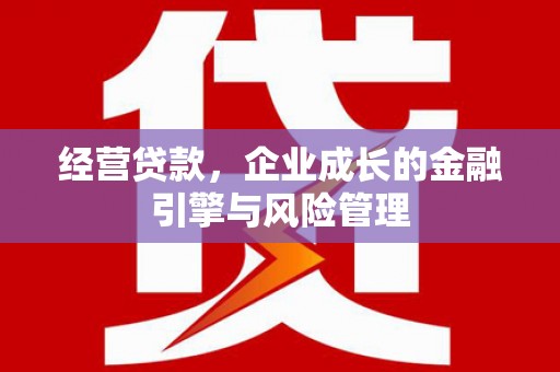 盐山经营贷款，企业成长的金融引擎与风险管理
